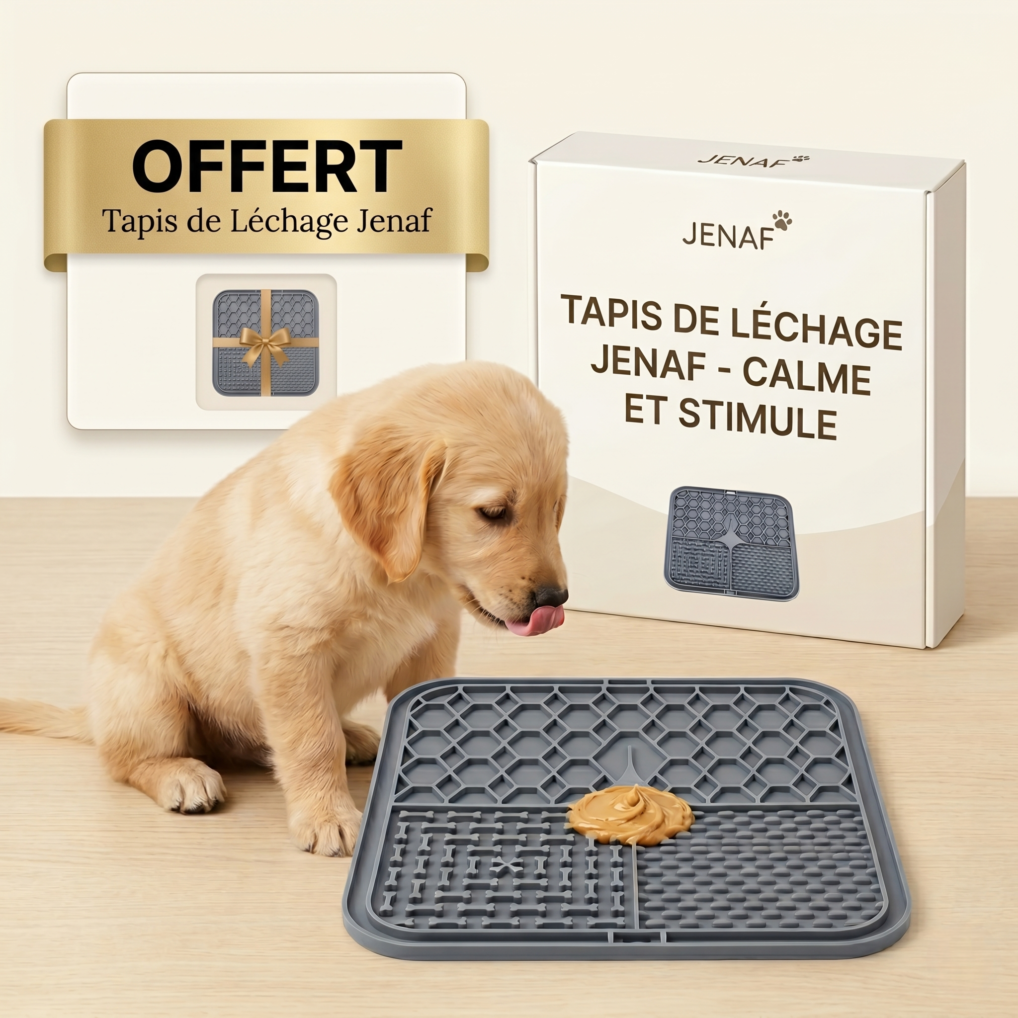 TAPIS DE LÉCHAGE JENAF - CALME ET STIMULE