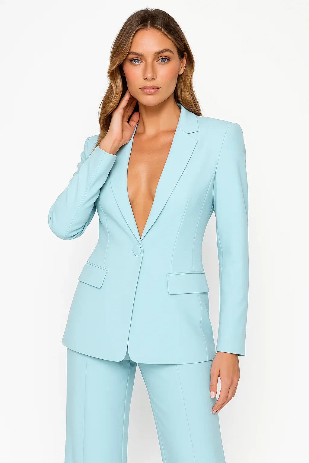 Soft Fabric Blazer and Pants Set for Women — Office & Evening - image 4