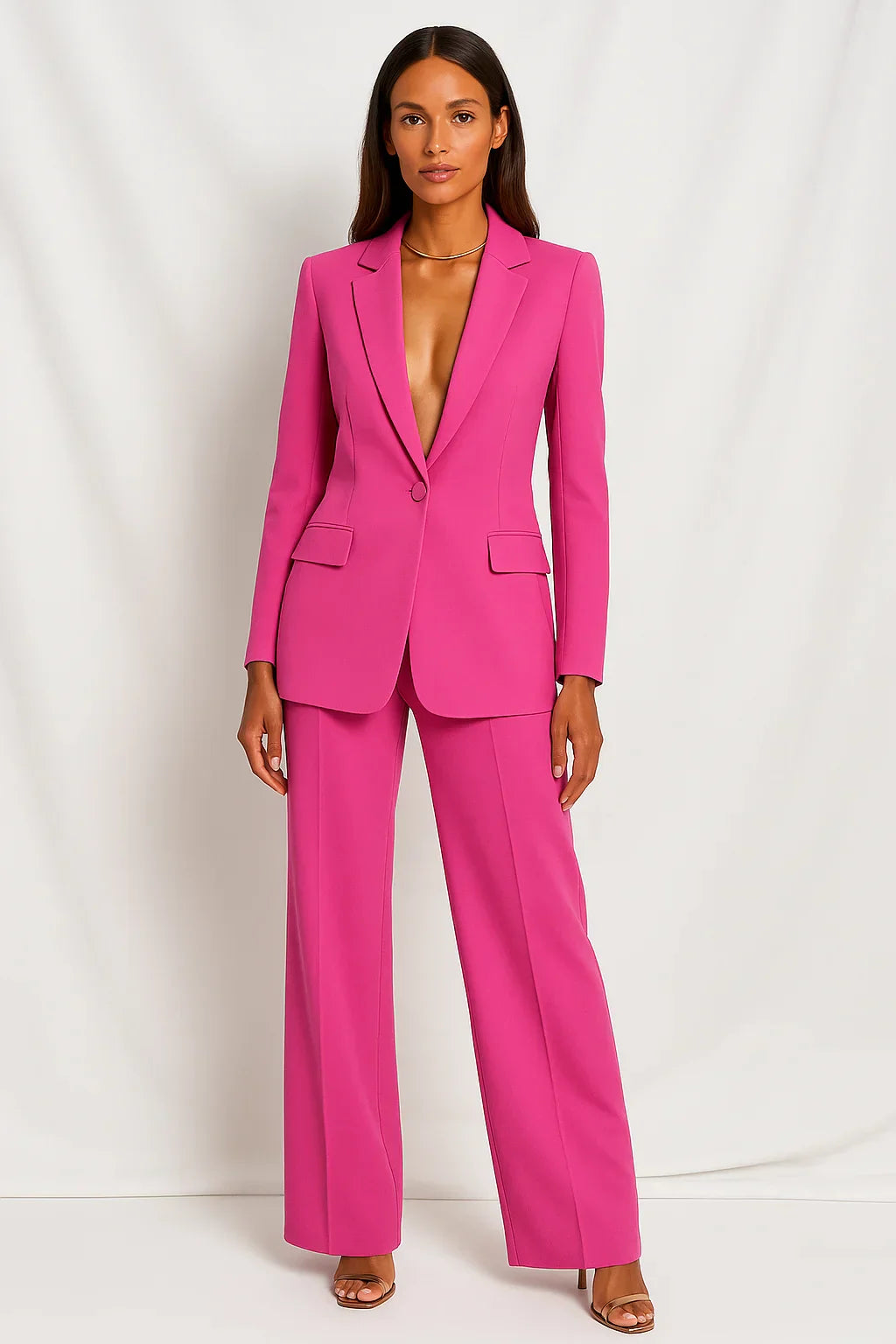 Soft Fabric Blazer and Pants Set for Women — Office & Evening - image 6